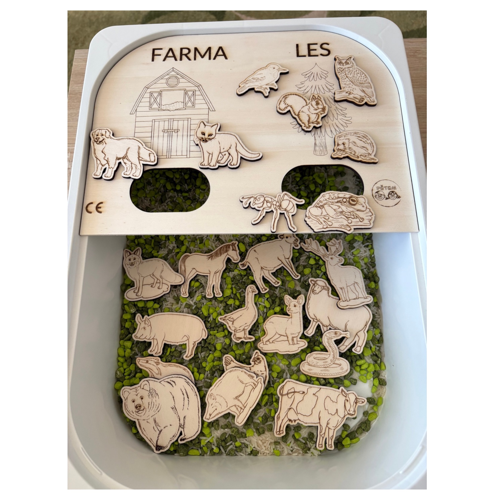 TŘÍDĚNÍ FARMA x LES: deska do boxu